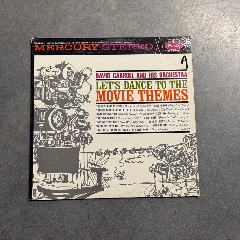 David Carroll Let's Dance to the Movie Themes Vinyl LP Mercury Stereo SR 60688